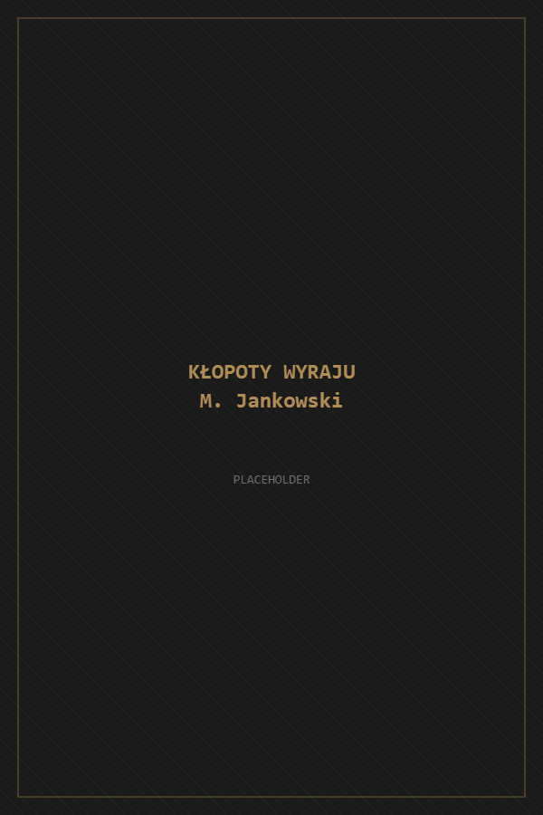 Kłopoty Wyraju — okładka